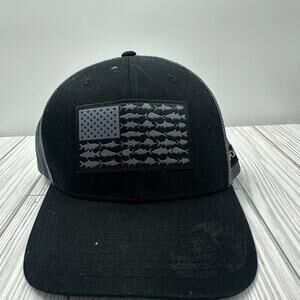 Columbia PFG Flag Fishing Hat Cap Black Gray Flex Stretch Fit S/M – Outdoor Gear
